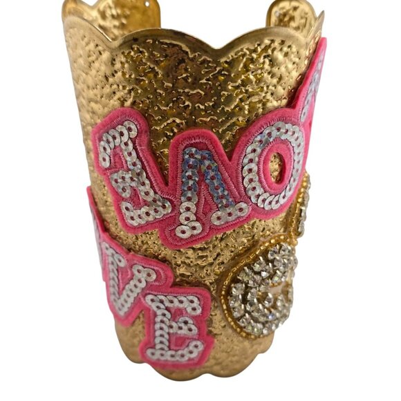 Vintage NOS Huge Love Julie Rubano Cuff Bracelet (A9078) - Picture 2 of 8